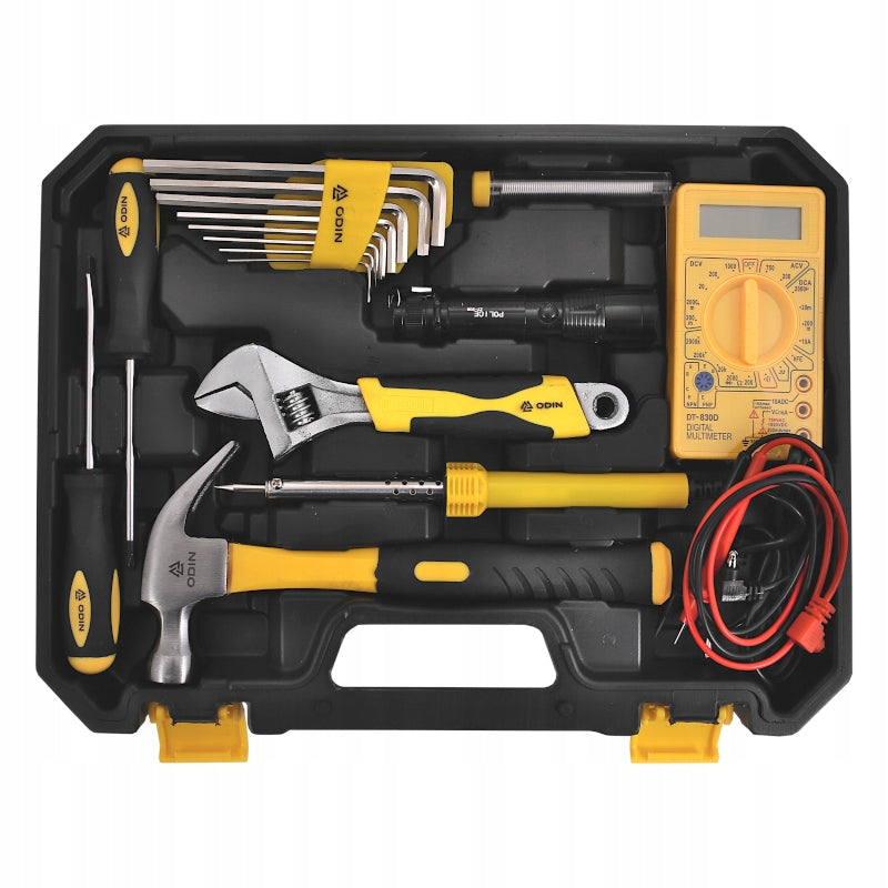TOOL SET IN SUITCASE FOR ELECTRICIAN 34 el MULTIMETER Product weight with unit packaging 3.5 kg
