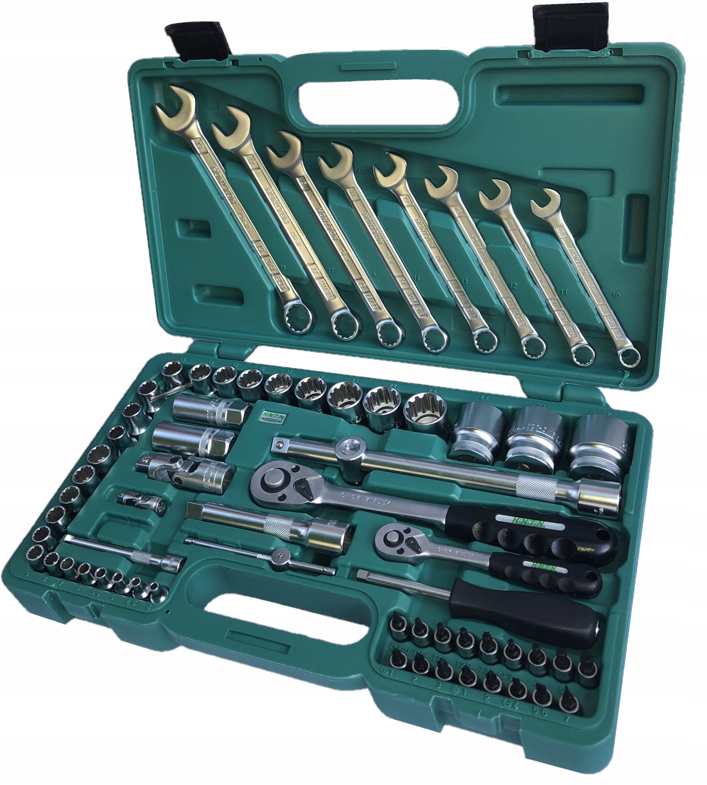 TOOL SET KEYS HONIDRIVE 68 ELEMENT 1/4" 1/2" HONITON H4368