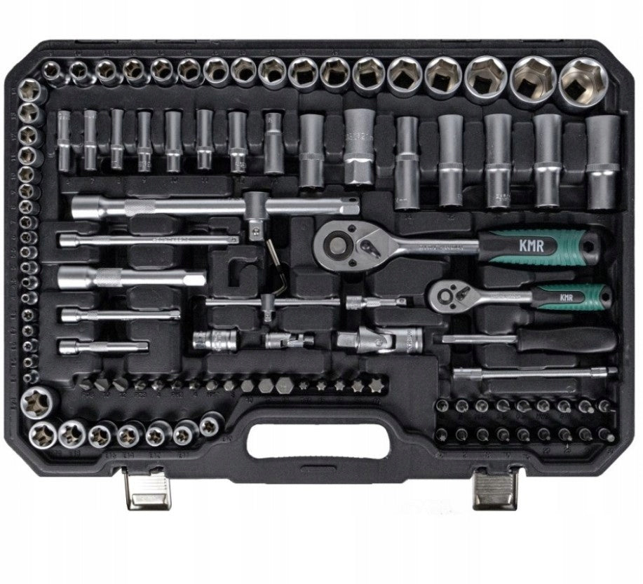 TOOL SET KMR18 - 131 ELEMENTS 1/2" 1/4" Packaging status original