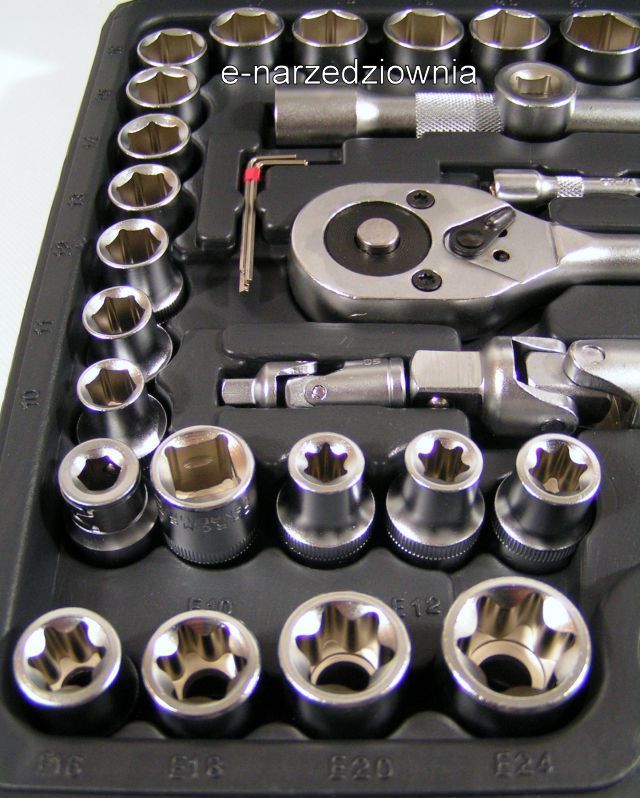 TOOL SET OF SOCKET WRENCHES 108 PCS + BITS 40 PIECES YATO Packaging status original