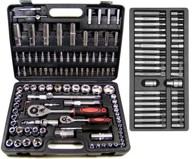 TOOL SET OF SOCKET WRENCHES 108 PCS + BITS 40 PIECES YATO