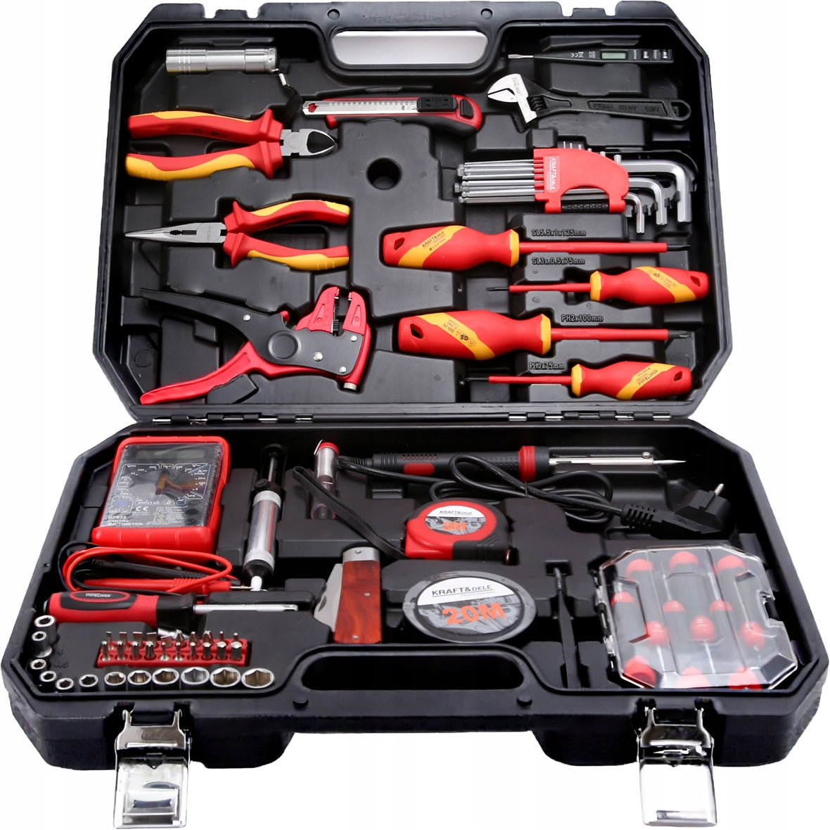 TOOL SET SUITCASE SET 1000V VDE MULTIMETER PLIERS KEYS MEASURE Manufacturer code KD5979