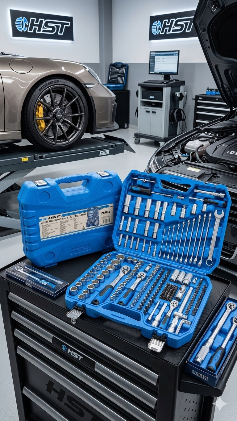 TOOL SOCKET WRENCH SET 219 EL. HST132 CR-V SUITCASE Brand HST