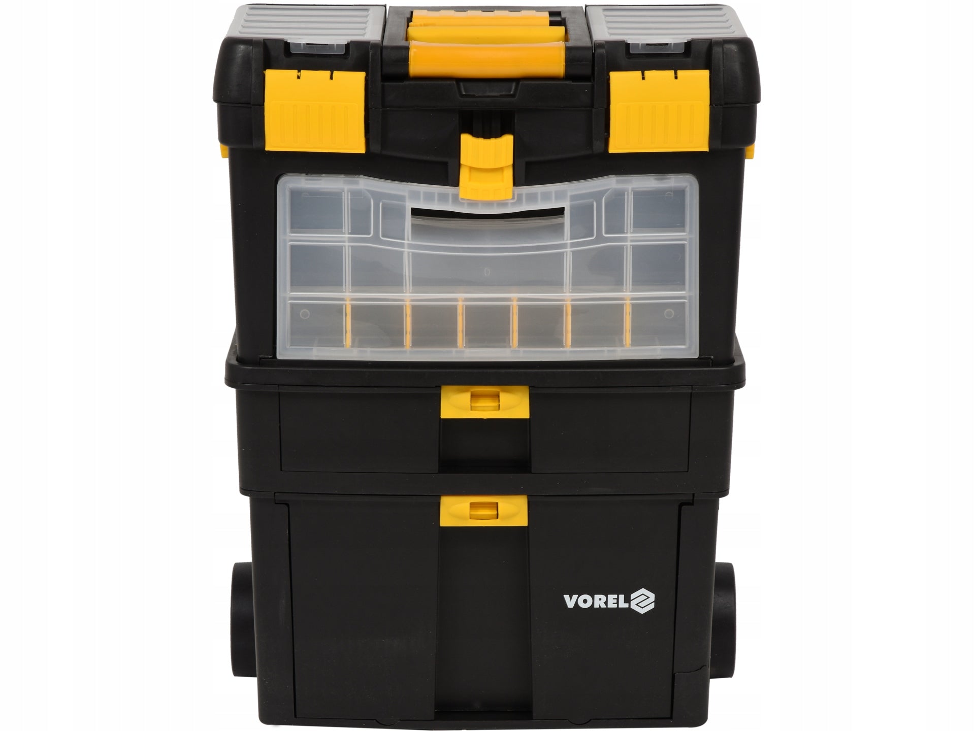 TOOL TROLLEY CABINET BOX ON WHEELS HOLDER 3MODULES ORGANIZER VOREL Brand Vorel