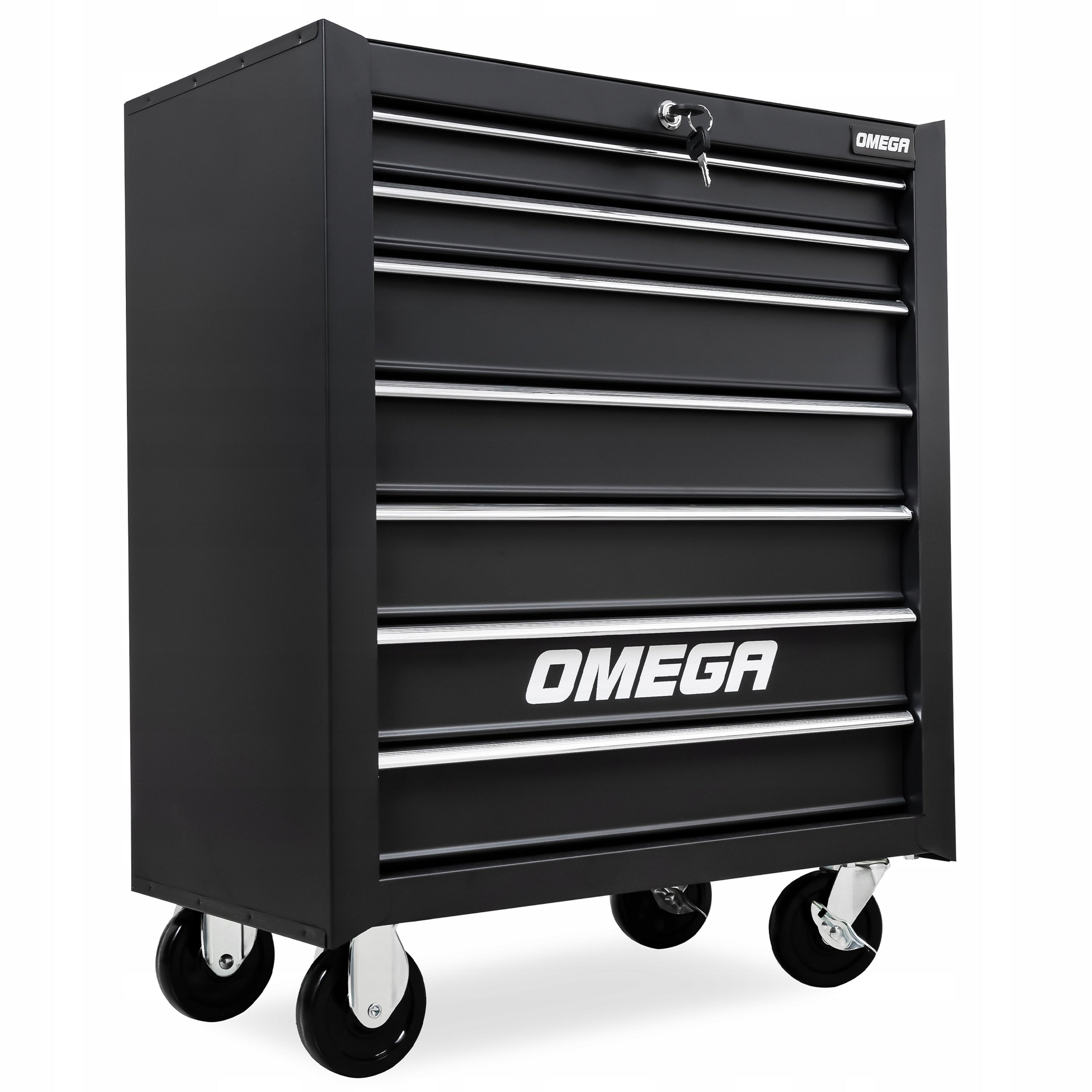 TOOL TROLLEY WORKSHOP CABINET ON WHEELS MOBILE 7 DRAWERS BRAKE