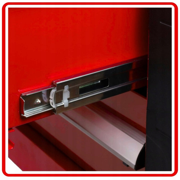 TOOL TROLLEY WORKSHOP CABINET on wheels Sherman - 9 drawers Additional features wheel lock brake lockable guide handles drawers