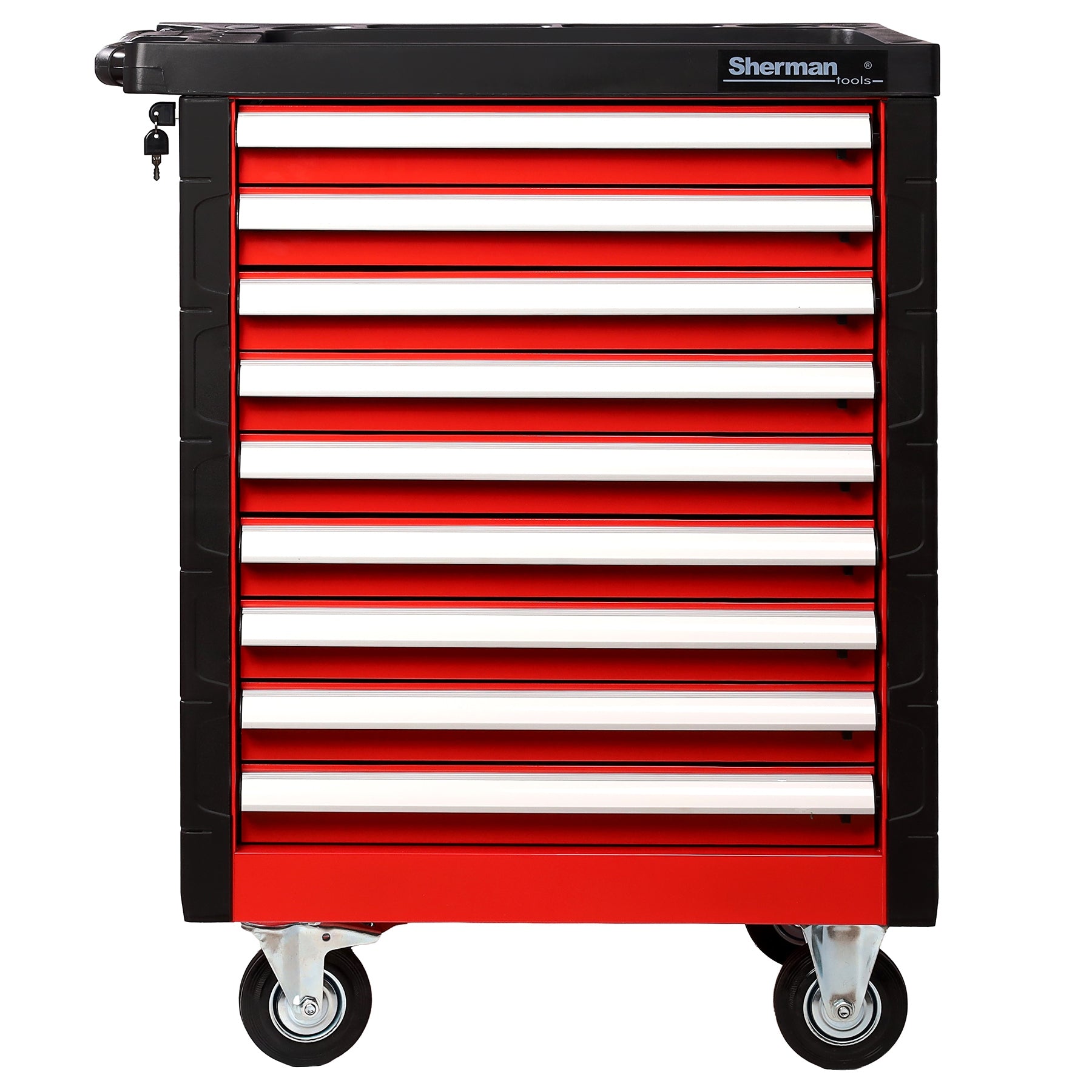 TOOL TROLLEY WORKSHOP CABINET on wheels Sherman - 9 drawers Brand Sherman