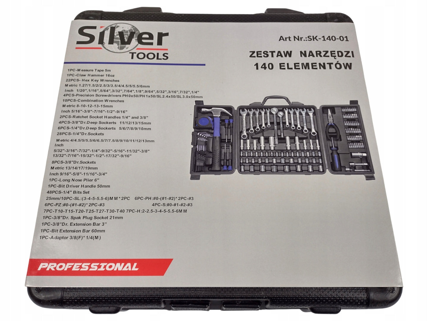 TOOL WRENCH SET IN CASE 140 EL Brand SilverTools