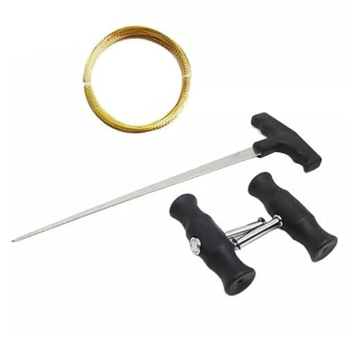 TOOLS FOR DISMANTLING CAR GLASS SET WIRE МЕТАЛL HANDLE 4 PCS Brand no brand