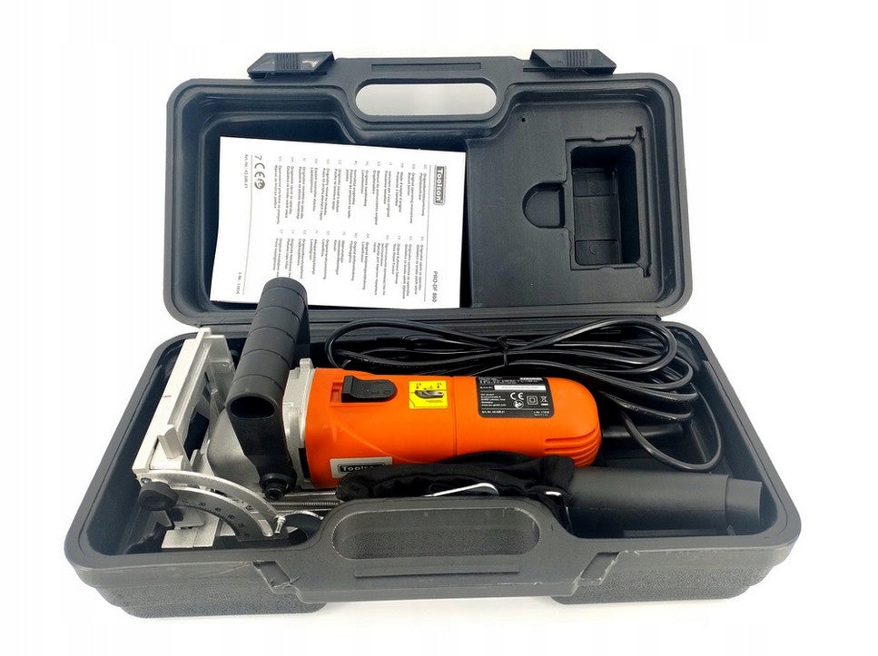 TOOLSON PRO-DF 860 MILLING MACHINE FOR CONNECTING LAMELLAR 860W + SUITCASE + CUTTER Manufacturer code PRO-DF 860