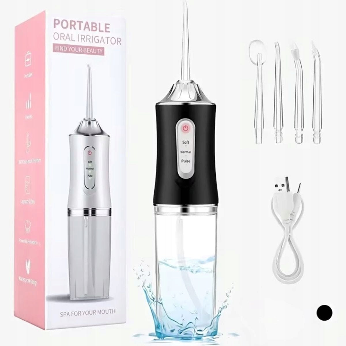 TOOTH IRRIGATOR 4 NOZZLES 3 USB MODES Brand no brand