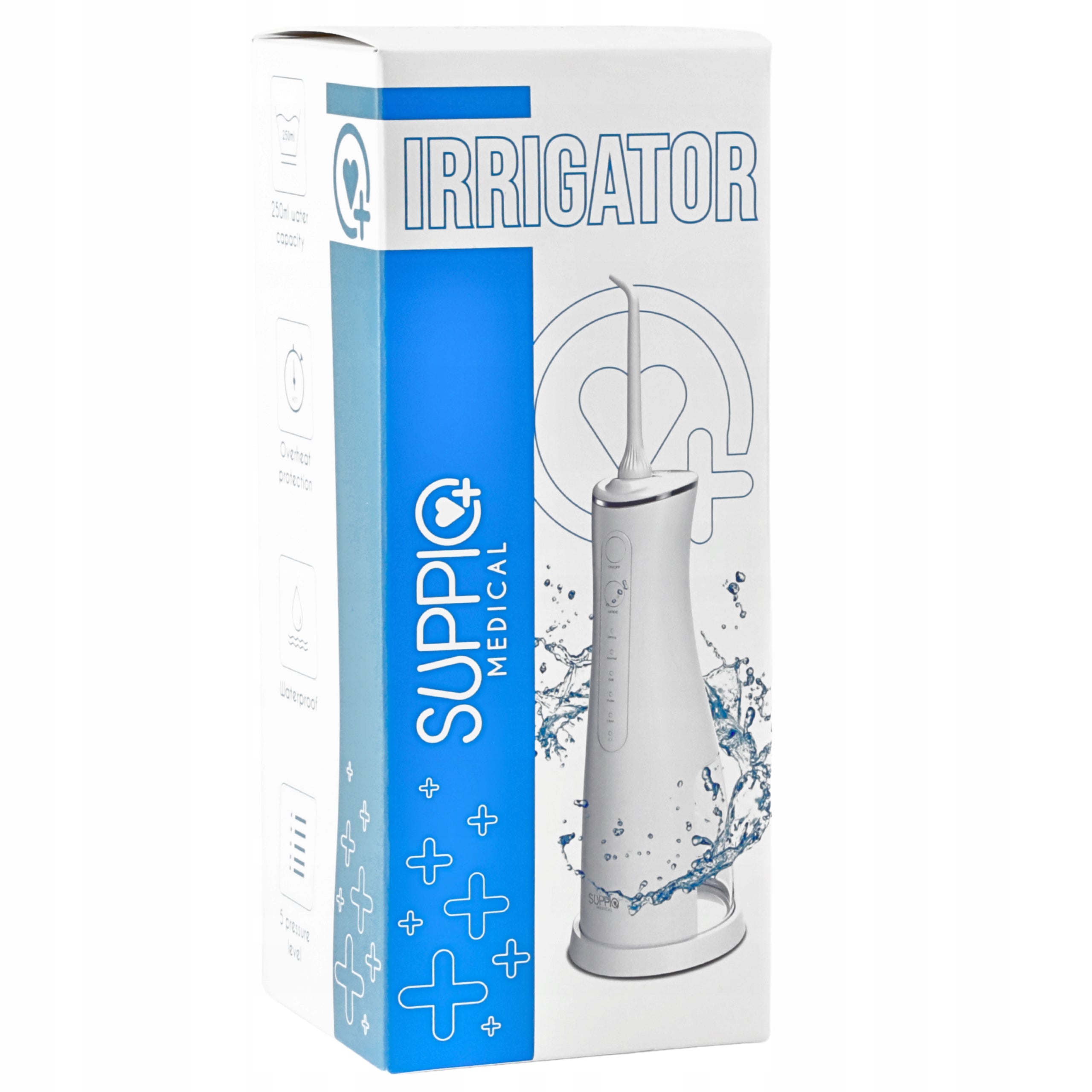 TOOTH IRRIGATOR 5 MODES 4 NOZZLES WIRELESS STRONG ELEGANT IRRIGATOR Manufacturer code IRYGATOR DO ZĘBÓW BEZPRZEWODOWY 4 KOŃCÓWKI