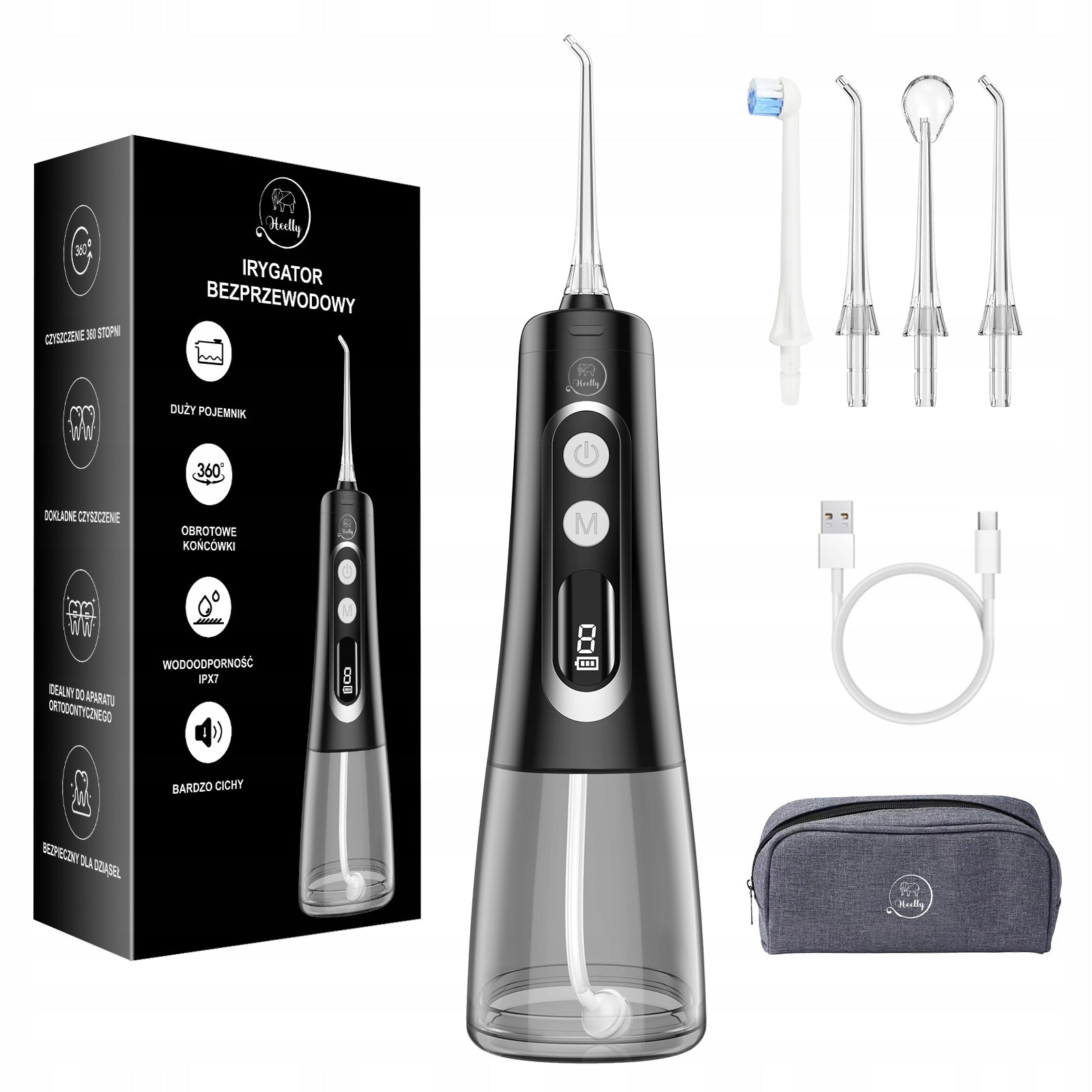 TOOTH IRRIGATOR 9 MODES PROFESSIONAL DENTAL WIRELESS + CASE