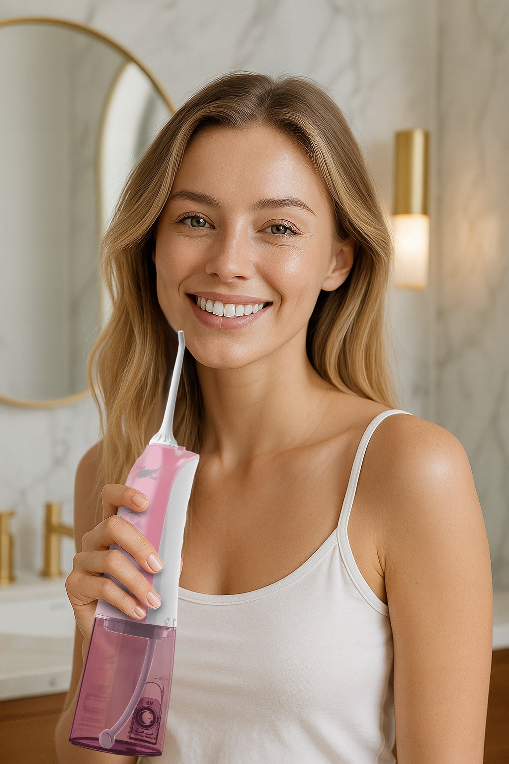 TOOTH IRRIGATOR PINK WIRELESS PULSED DENTAL 4 MODES 5 Medical device no
