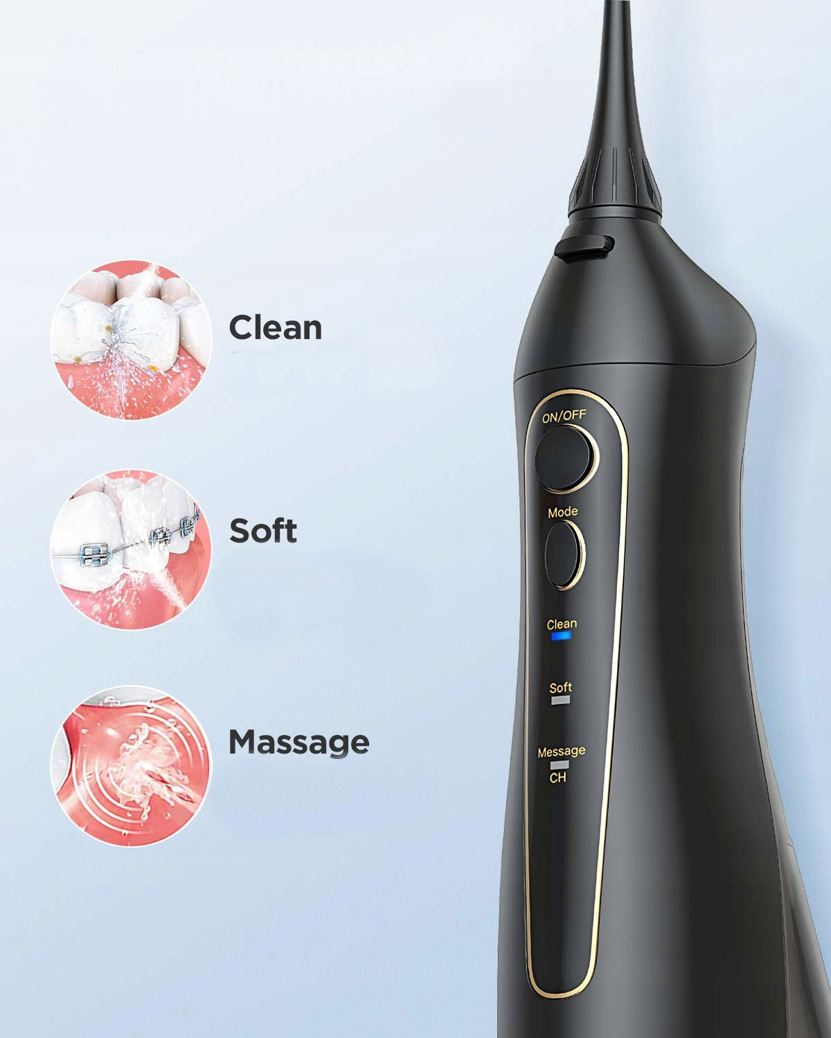 TOOTH IRRIGATOR SET+SONIC BRUSH WITH TIPS Brand no brand