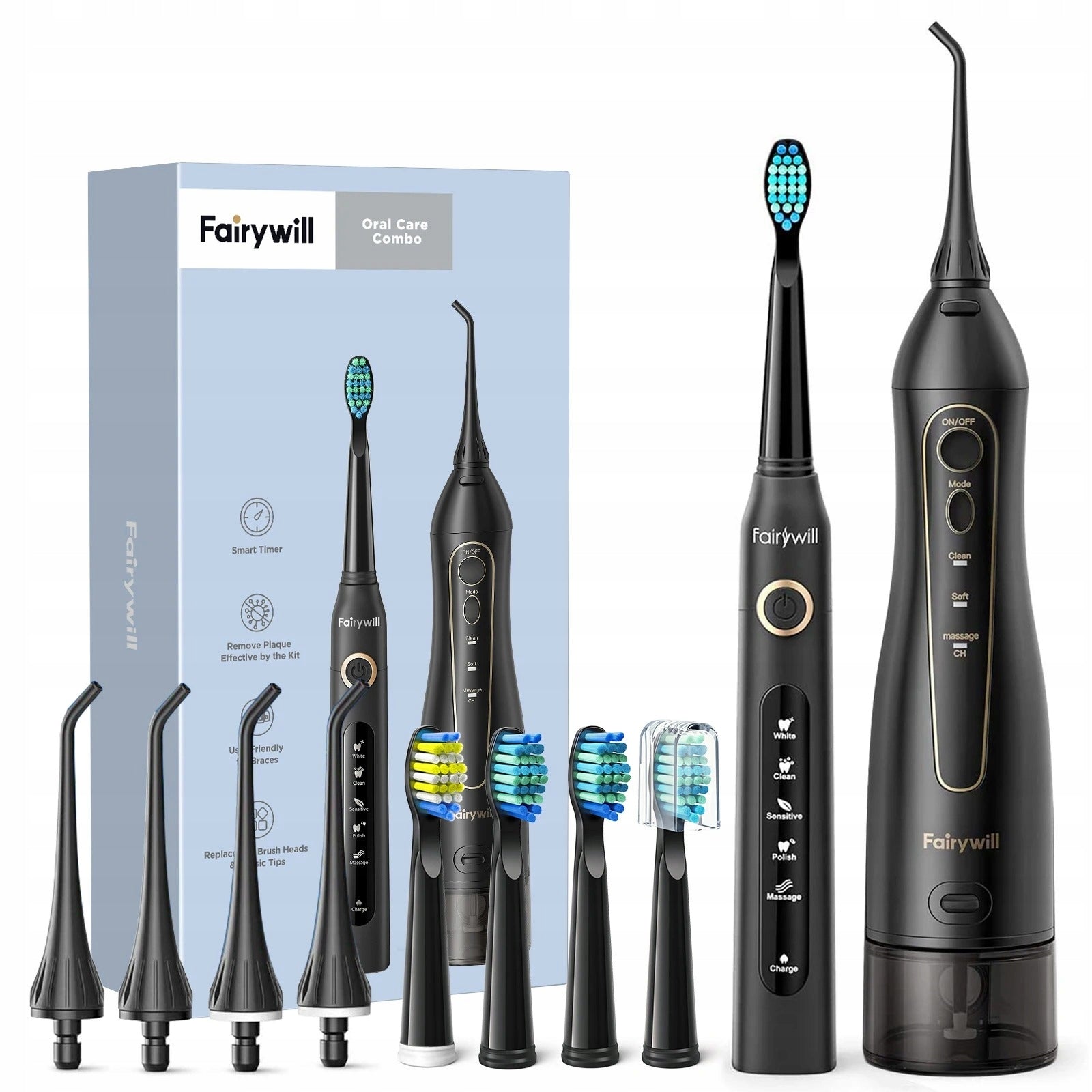 TOOTH IRRIGATOR SET+SONIC BRUSH WITH TIPS