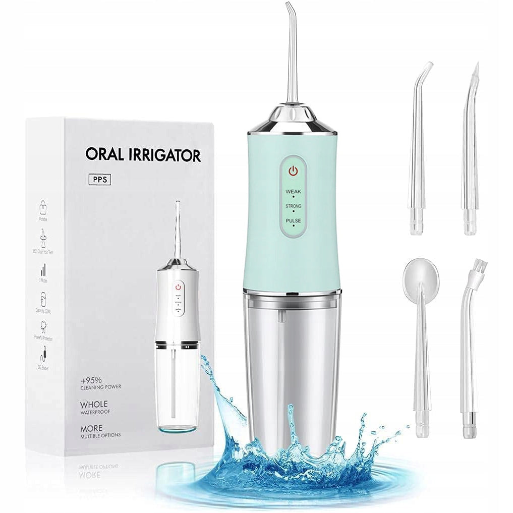 TOOTH IRRIGATOR WATER WIRELESS DENTAL STRONG Green