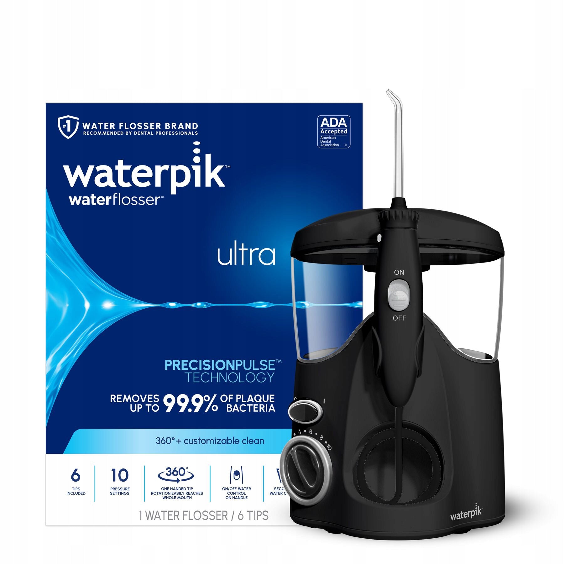 TOOTH IRRIGATOR WATERPIK WF-112, STRONGER PRESSURE *6 TIPS