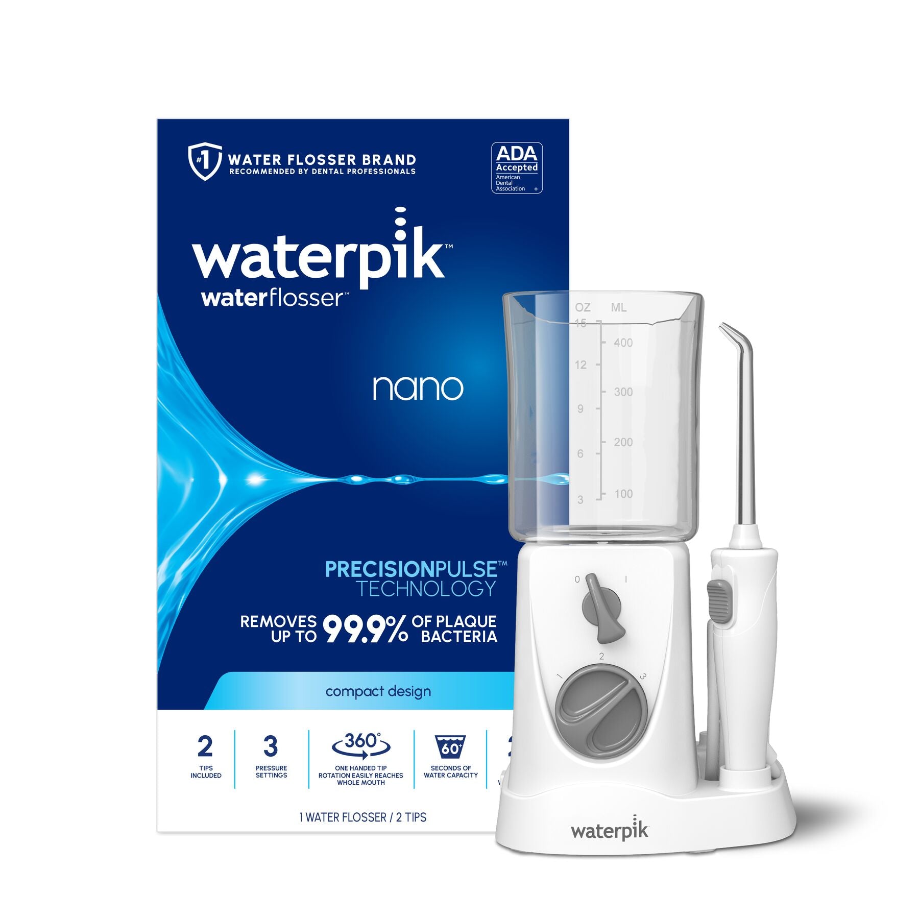 TOOTH IRRIGATOR WATERPIK WF-310 NANO STATIONARY TRAVEL