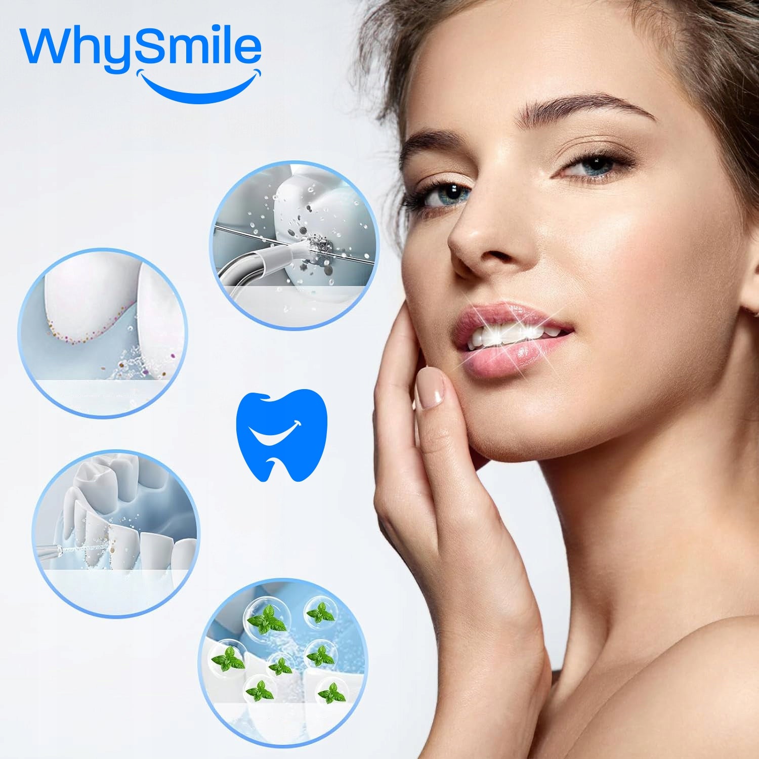 TOOTH IRRIGATOR WIRELESS 5 Nozzle POWERFUL Dental 5 Modes ELEGANT Manufacturer code PREZENT NA DZIEŃ DZIECKA DLA DZIECI SOFT