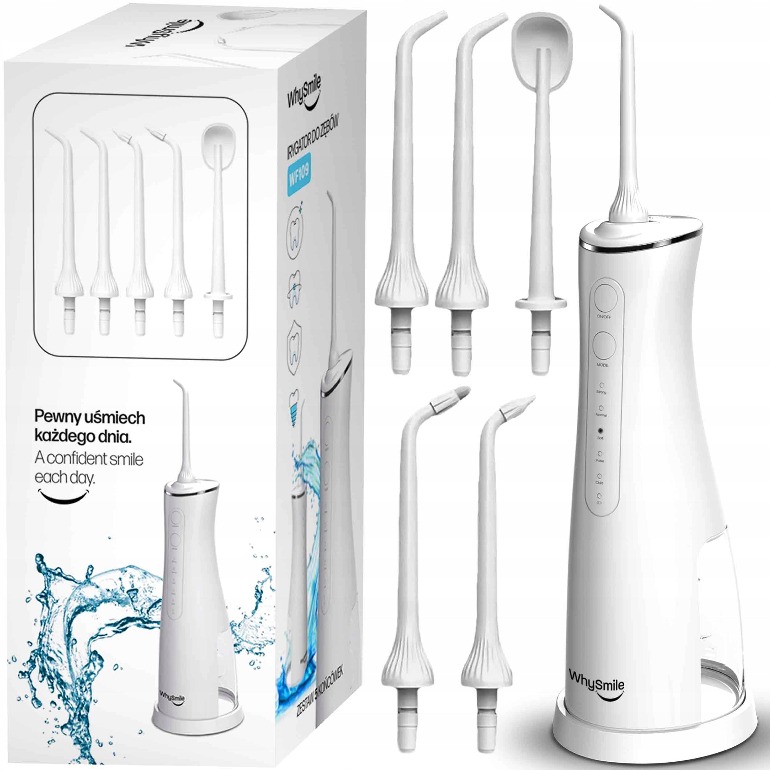 TOOTH IRRIGATOR WIRELESS 5 Nozzle POWERFUL Dental 5 Modes ELEGANT