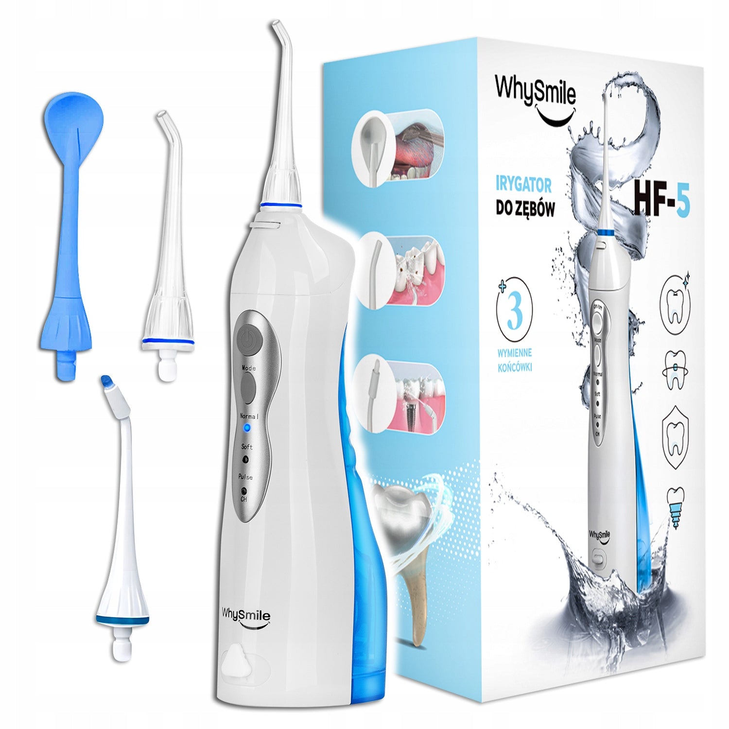 TOOTH IRRIGATOR WIRELESS Dental Oral cavity STRONG 4x TIPS