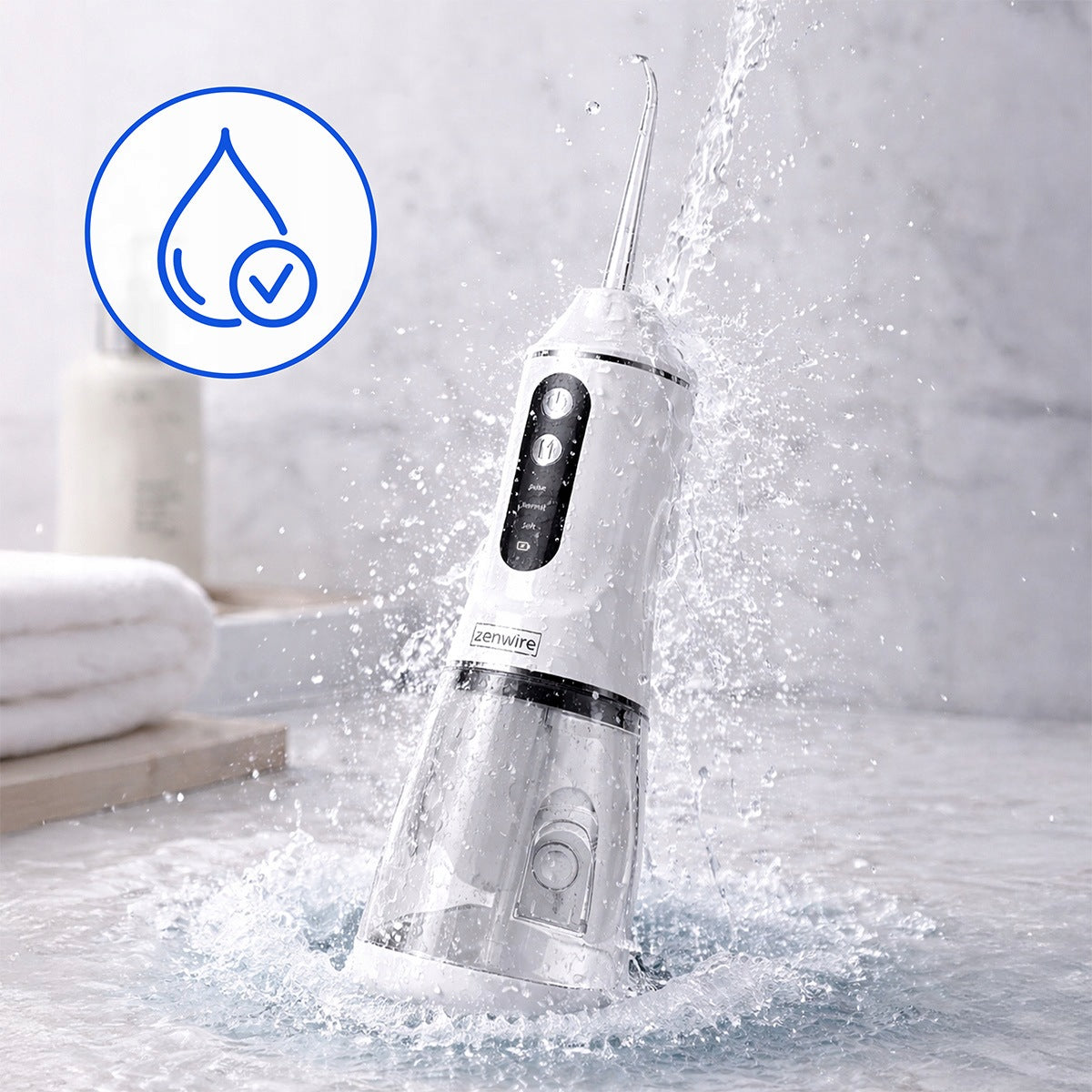 TOOTH IRRIGATOR WIRELESS Travel Dental Oral cavity 390ml USB Medical device no