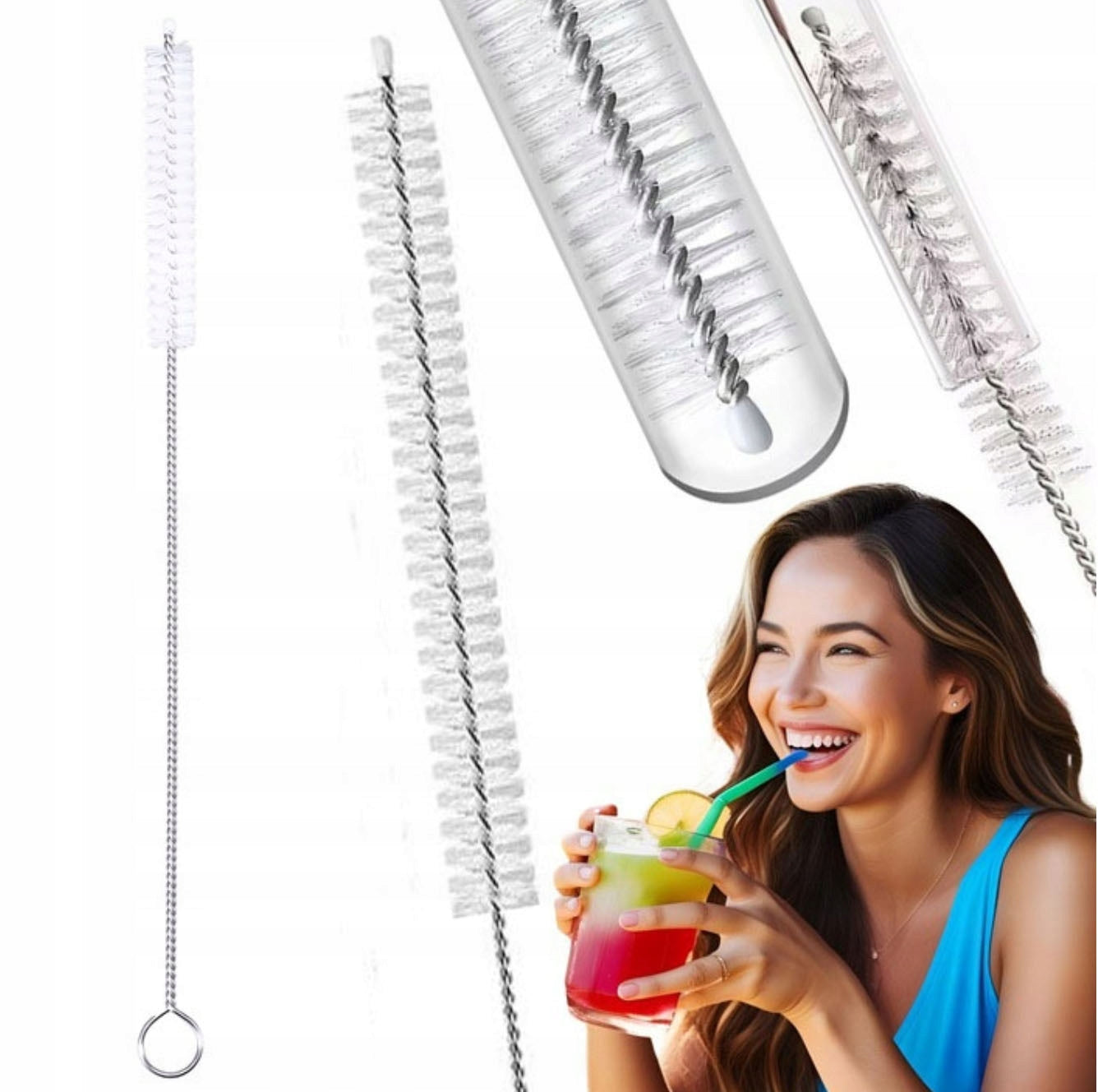 TOOTHBRUSH CLEANER FOR COFFEE MAKER STRAW SLOT CLEANER