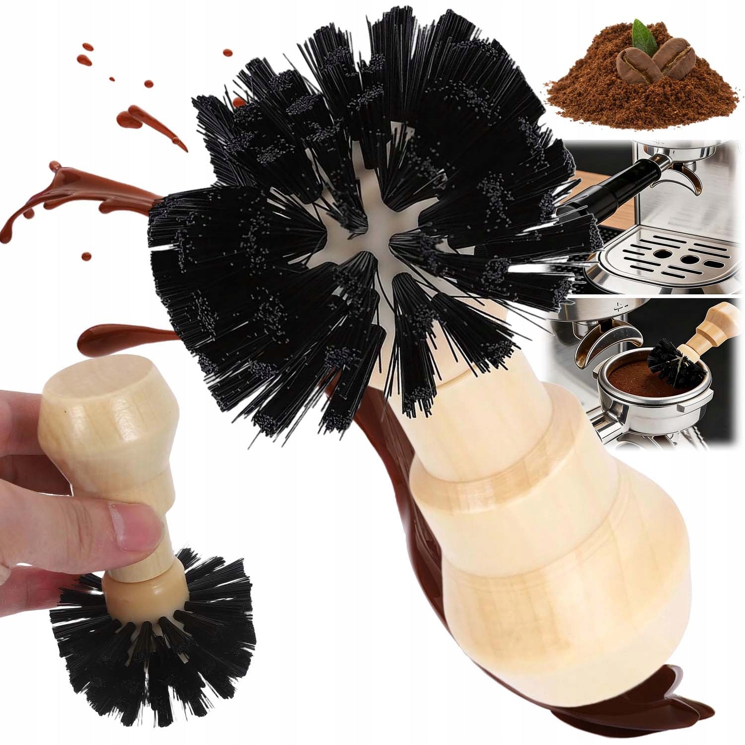 TOOTHBRUSH CLEANING BRUSH FOR COFFEE MAKER 58MM NYLON