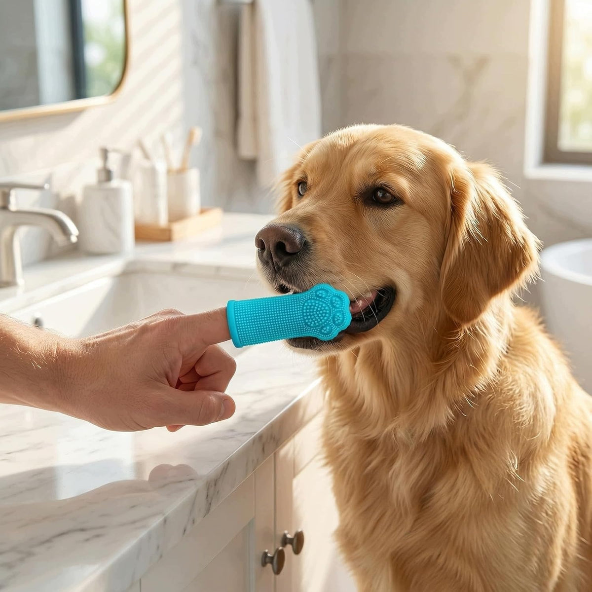 TOOTHBRUSH FOR DOGS AND CATS SILICONE 4 COLORS CASE Brand no brand