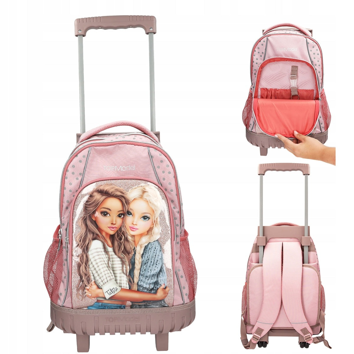TOP Model 14010 Multi-chamber school backpack Dots