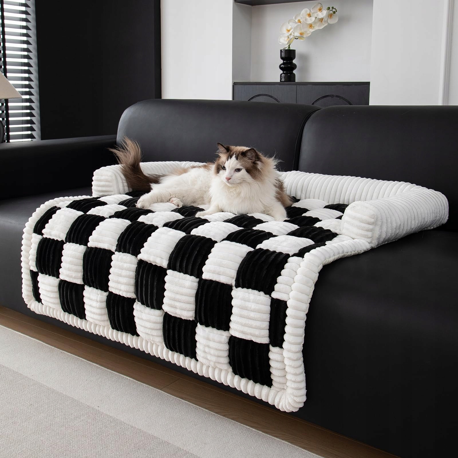 TOPCHANCES Orthopedic Bed for Large Dogs 90x90x13cm Beige