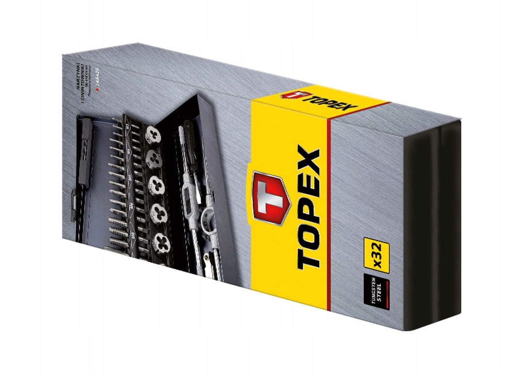 TOPEX Dies and taps M3-M12, set of 32, 14A426 Manufacturer code T 14A426_uni_uni_uni