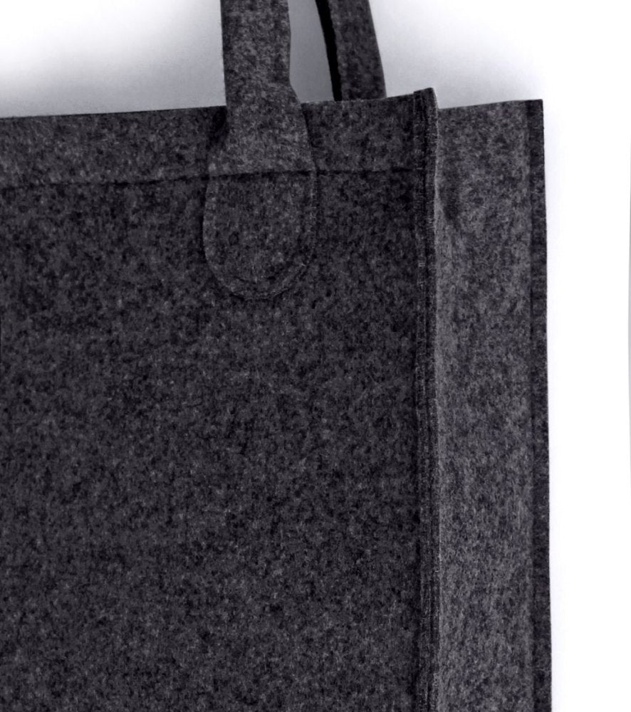 Öko-Filz-Handtasche City Leopard Black 