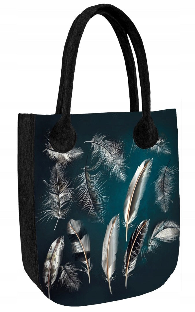 Öko-Filzhandtasche für Damen City Levitation Black 