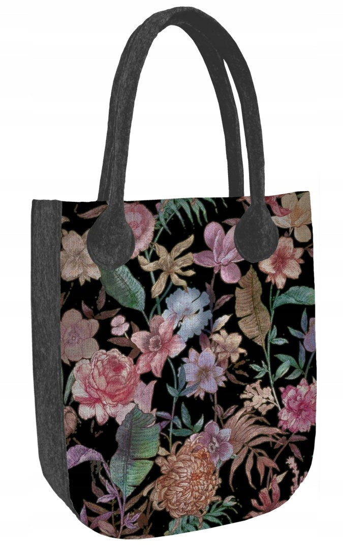 Öko-Filz-Handtasche City Luisa Schwarz 