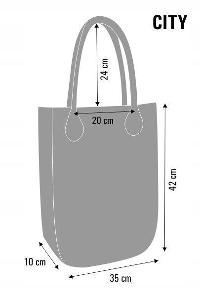 Öko-Filz-Handtasche City Mona Black 