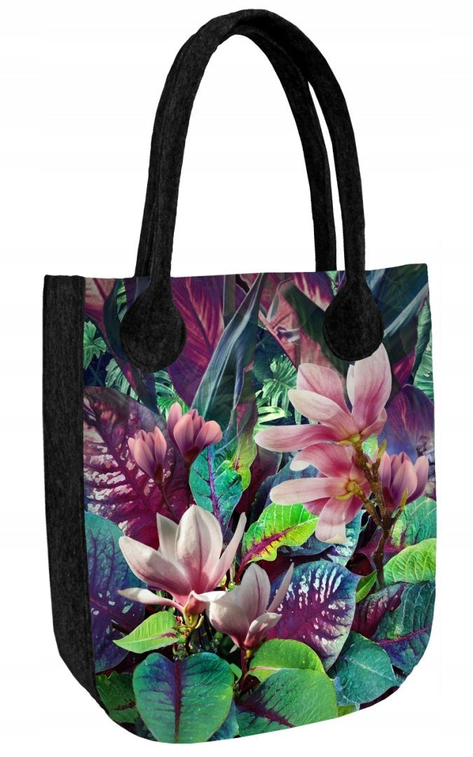 Öko-Filz-Handtasche City Scheherezada Schwarz 