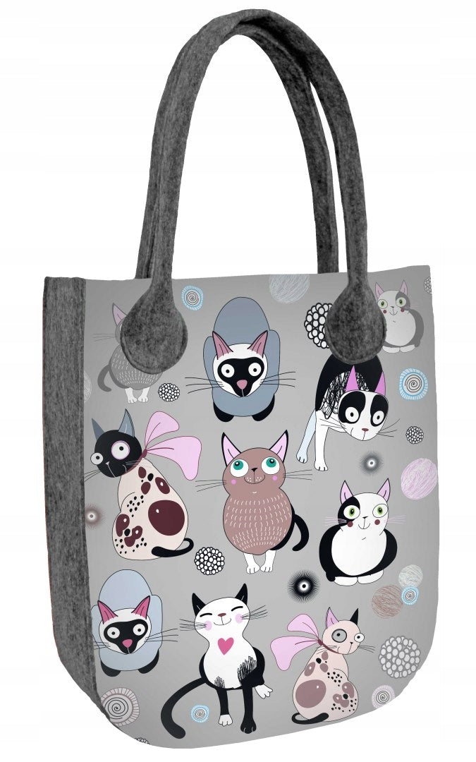 Öko-Filz-Handtasche City Catnip 