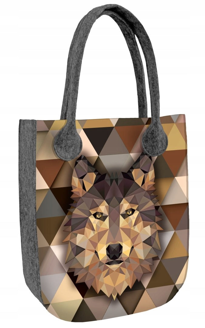 Öko-Filz-Handtasche City Wolf 