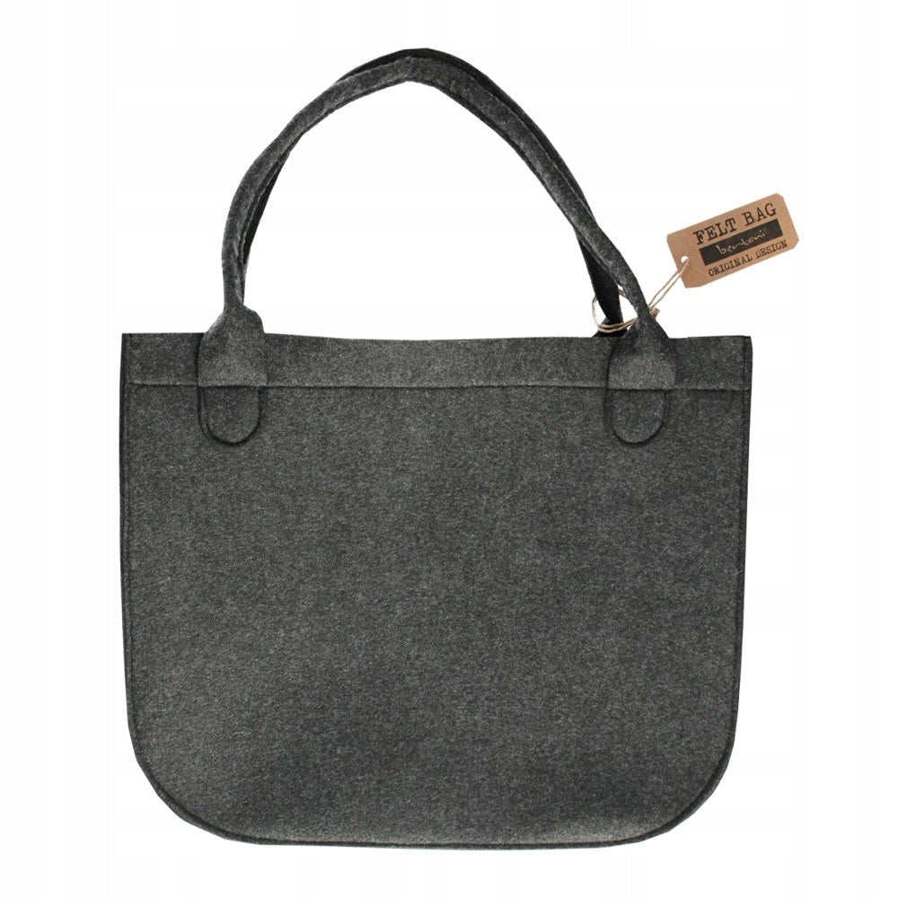 Öko-Filz-Handtasche Lady Aurelia Schwarz 