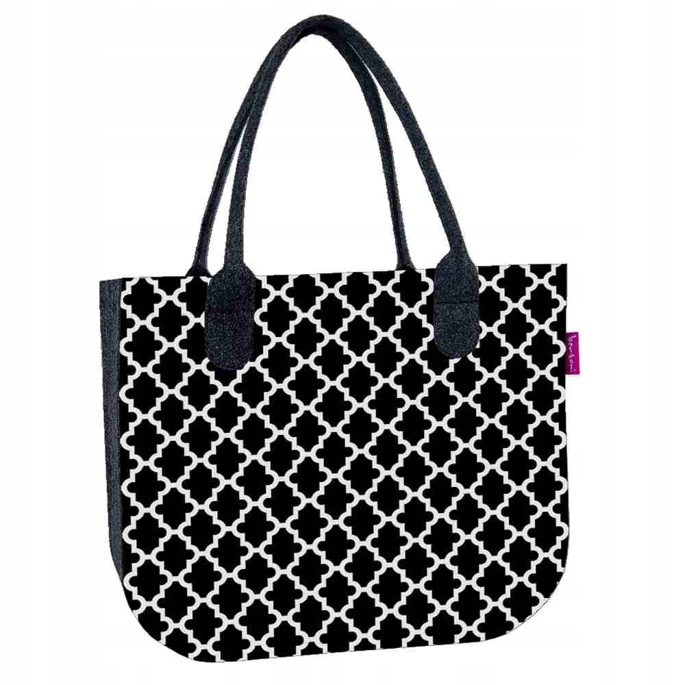 Öko-Filzhandtasche für Damen Lady Maroco Black 