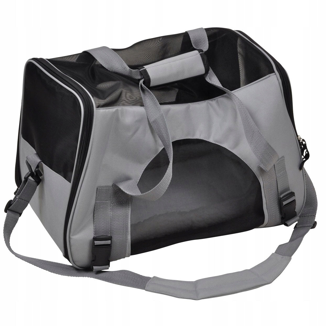 Love Story Oxford Haustiertasche, 48x33x25 cm, schwarz/grau 