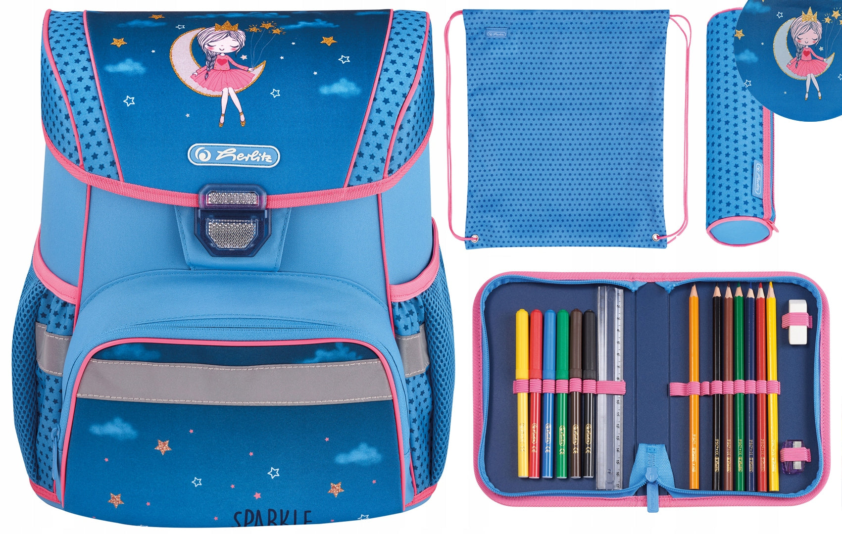 Herlitz Schulranzen LOOP PLUS / Moon Lady 