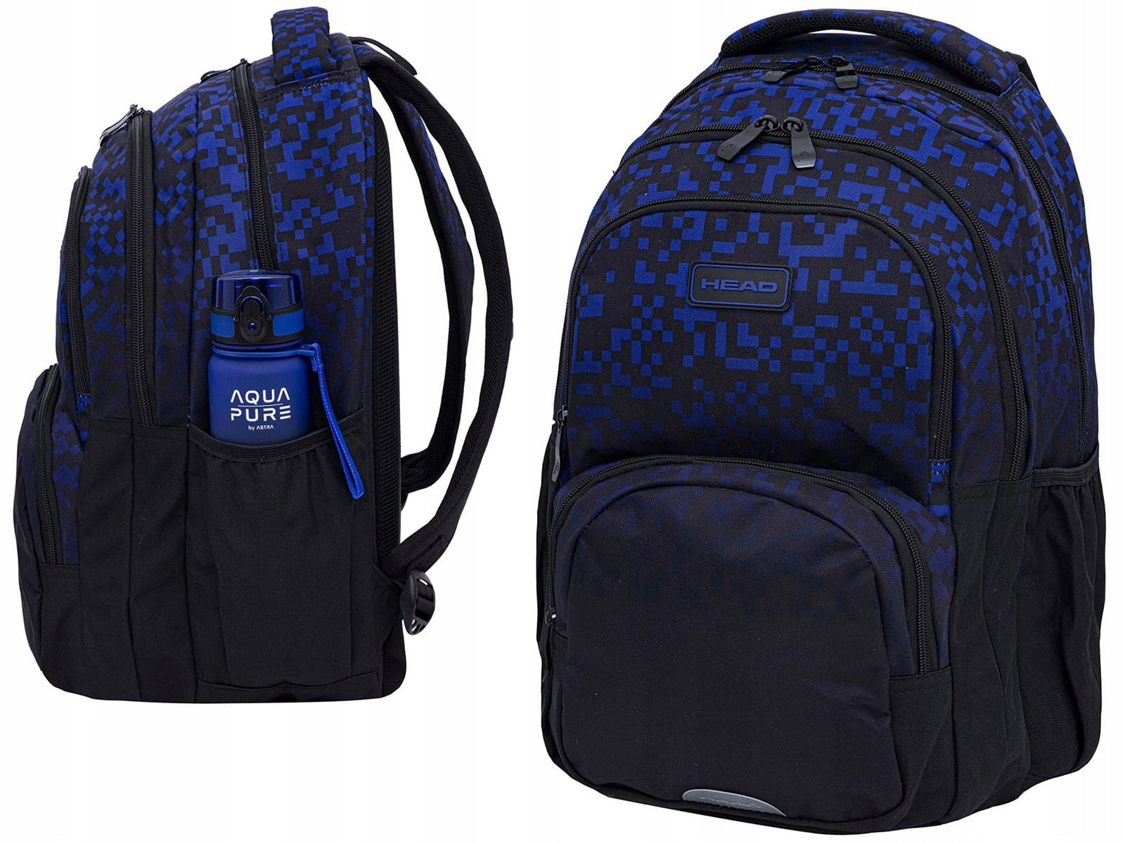 TORNISTER school backpack FOR CHILDREN HEAD Blue Bricks laptop storage 27l Manufacturer code 502025049
