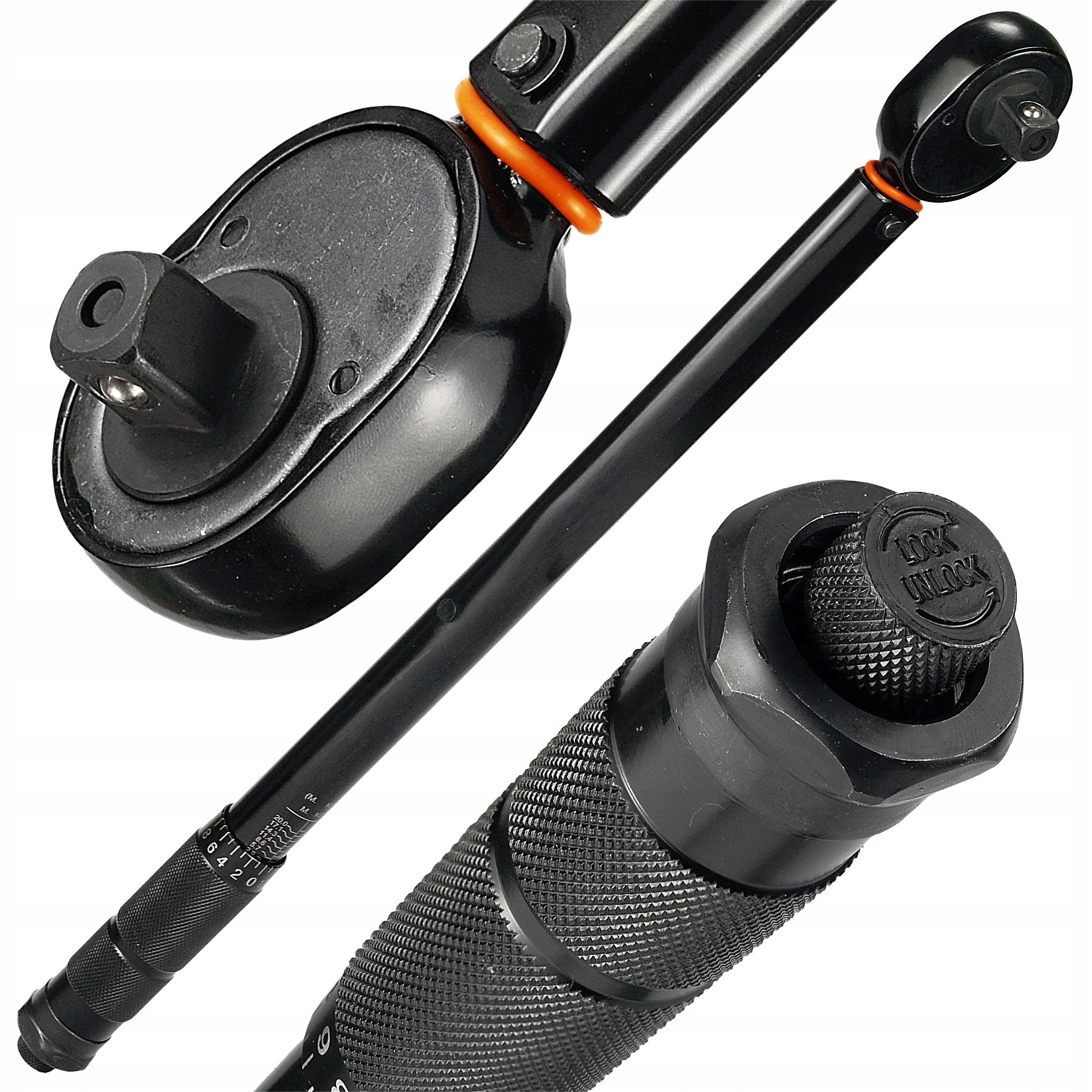 TORQUE WRENCH 1/2" 28-210 Nm CrMO & CrV FOR WHEELS 460mm BLACK Brand Black