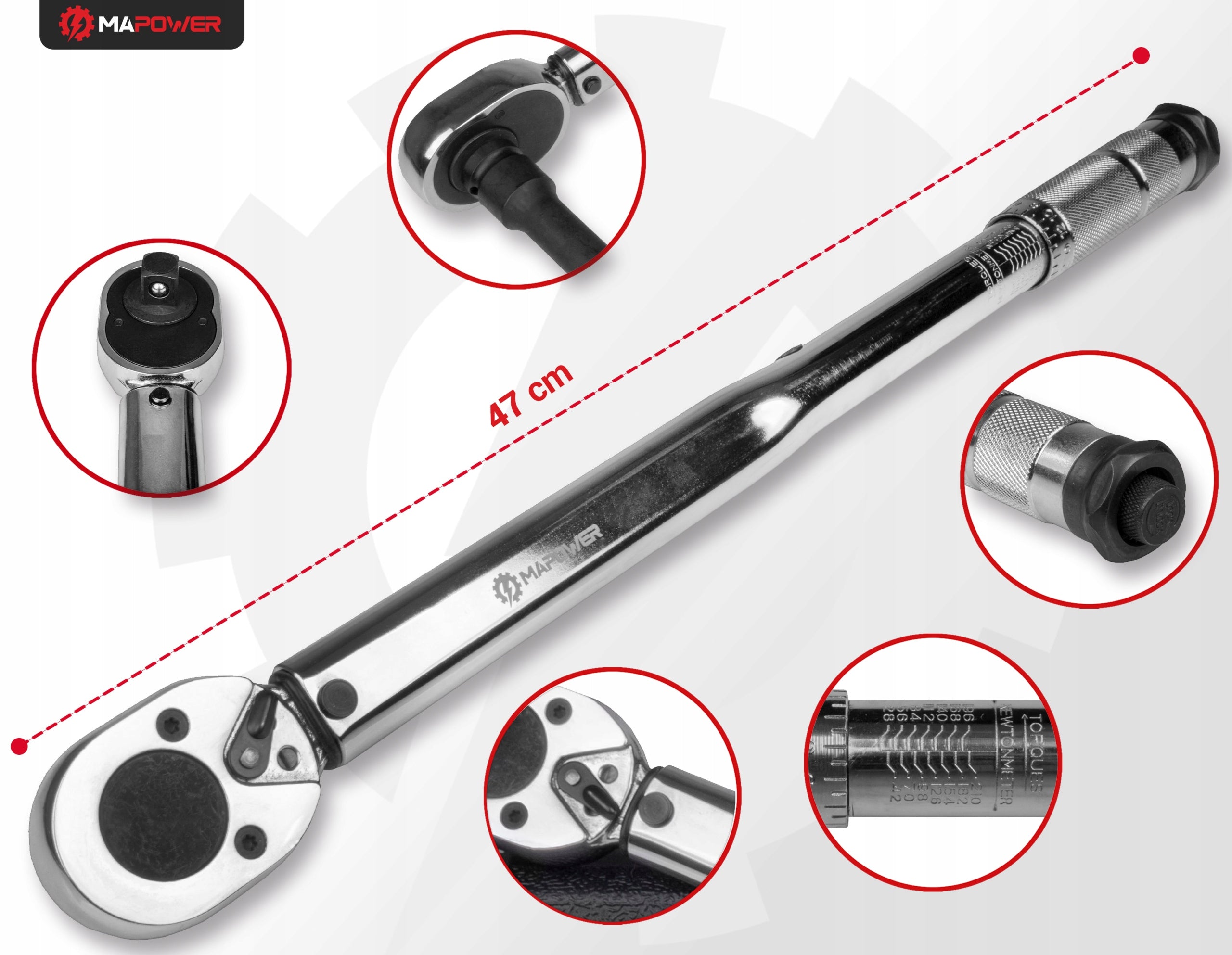 TORQUE WRENCH 1/2 28-210Nm FOR WHEELS CALIBRATION CERTIFICATE CRV LOCK Packaging status original