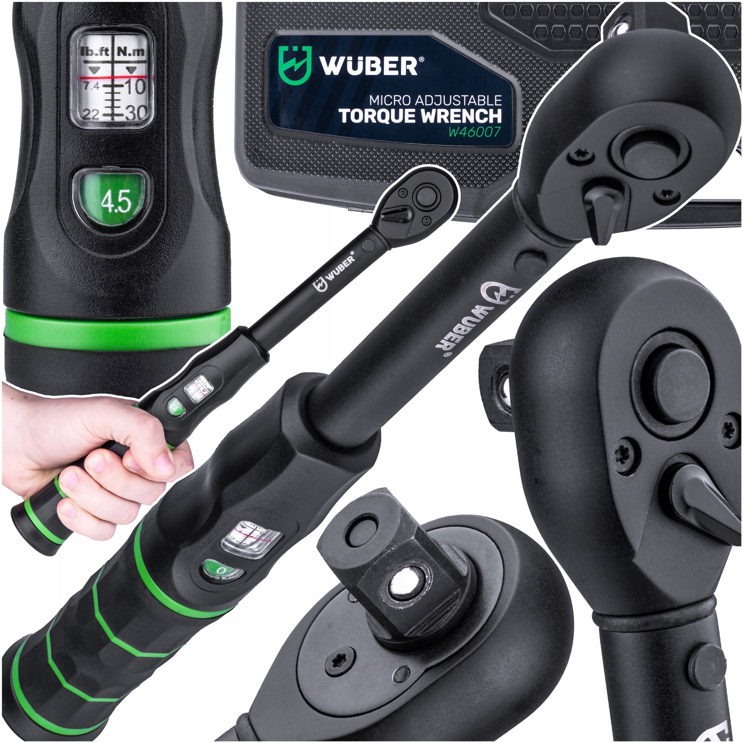 TORQUE WRENCH 1/2" WITH LOCK 10-60NM COMPLIANCE WITH ISO 6789 STANDARDS SUITCASE