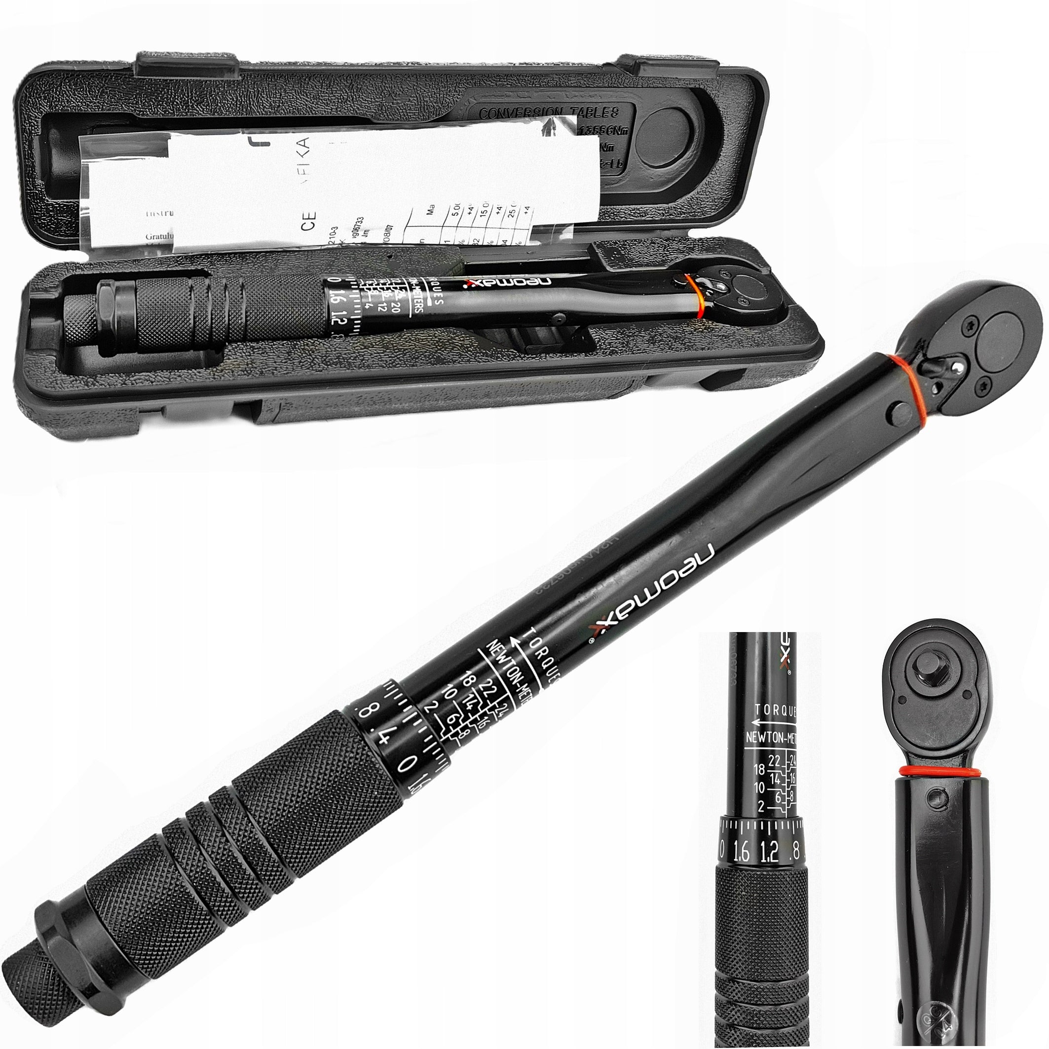 TORQUE WRENCH 1/4 14 FOR BICYCLE CALIBRATION CERTIFICATE 2-24Nm STEEL CR EAN (GTIN) 5905771350079
