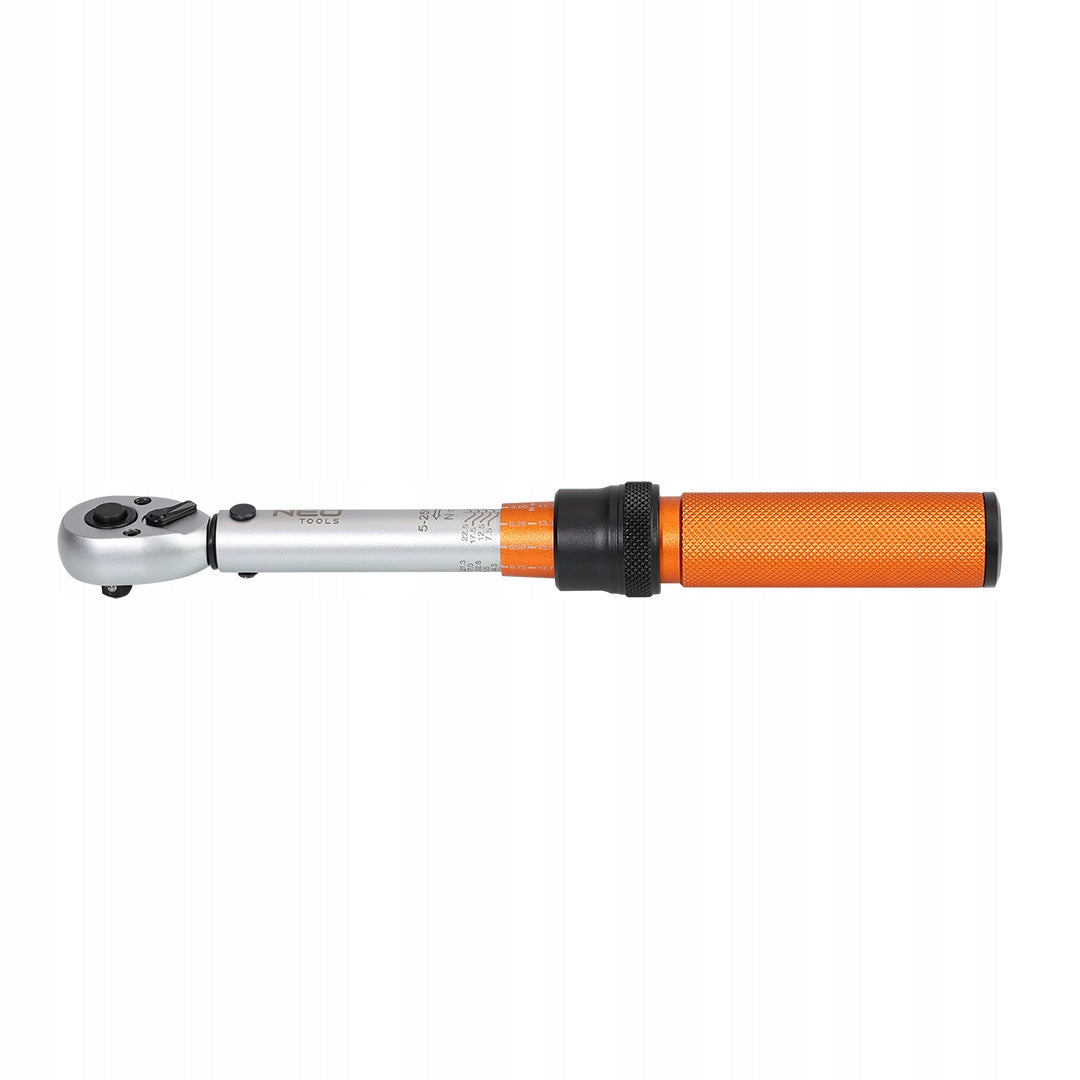 TORQUE WRENCH 1/4" RANGE 5-25 NM CERTIFICATE NEO TOOLS Brand NEO TOOLS